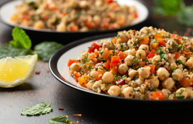 Leckerer Quinoa-Salat für Meal Prep & Alltag